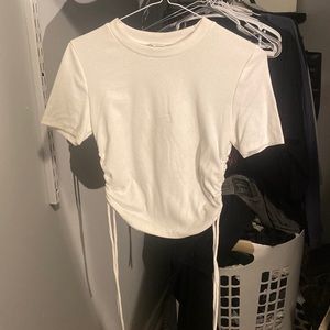 White Zara ajustable Croptop Size Small